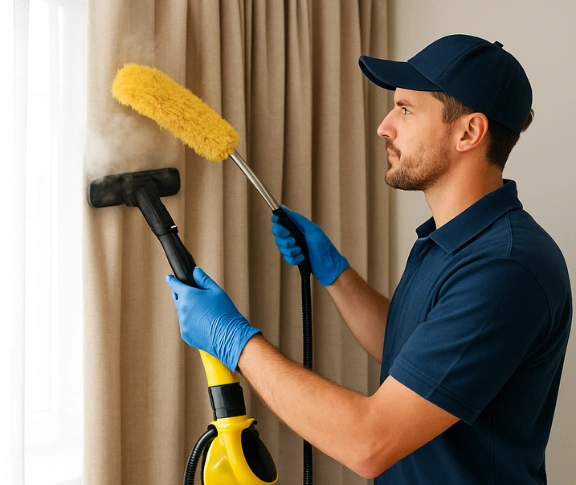 Trusted residential curtain cleaning technician Matty Curtain Cleaning magpie-vic QLD