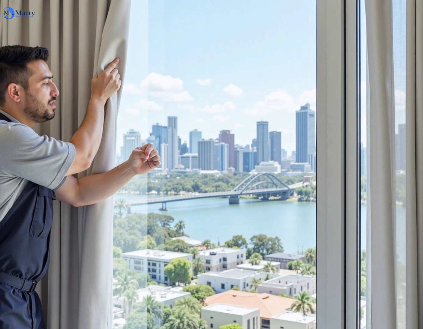 Professional curtain steam cleaning service magpie-vic QLD by Matty Curtain Cleaning