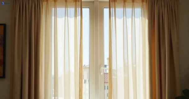 Dull dusty drapes in magpie-vic before professional cleaning